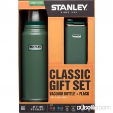 Stanley Classic 1.1 qt Vacuum Bottle and 8 oz Flask Gift Set, Green 554426290